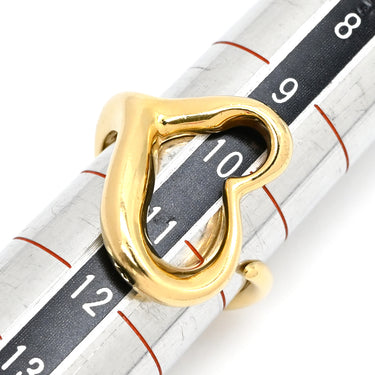 ティファニー Tiffany & Co オープンハート イエローゴールド K18YG リング 指輪 T＆Co. 18K 750YG エルサ ペレッティ 10.5号