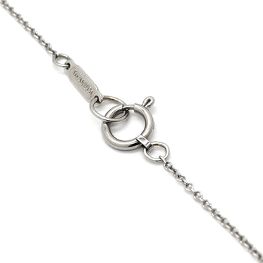 ティファニー Tiffany & Co クロスステッチ ダイヤ プラチナシルバー Pt950 ダイヤモンド ネックレス PT950 プラチナ クロス X ペンダント