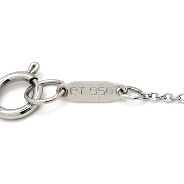 ティファニー Tiffany & Co クロスステッチ ダイヤ プラチナシルバー Pt950 ダイヤモンド ネックレス PT950 プラチナ クロス X ペンダント