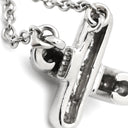ティファニー Tiffany & Co クロスステッチ ダイヤ プラチナシルバー Pt950 ダイヤモンド ネックレス PT950 プラチナ クロス X ペンダント