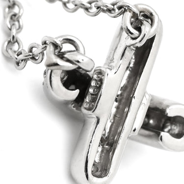 ティファニー Tiffany & Co クロスステッチ ダイヤ プラチナシルバー Pt950 ダイヤモンド ネックレス PT950 プラチナ クロス X ペンダント
