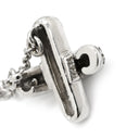 ティファニー Tiffany & Co クロスステッチ ダイヤ プラチナシルバー Pt950 ダイヤモンド ネックレス PT950 プラチナ クロス X ペンダント