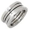 ブルガリ BVLGARI ビーゼロワン B-zero1 2バンドリング ホワイトゴールド K18WG #50(JP10) リング 指輪 750 18K WG 9号