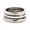 ブルガリ BVLGARI ビーゼロワン B-zero1 2バンドリング ホワイトゴールド K18WG #50(JP10) リング 指輪 750 18K WG 9号