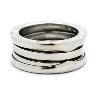 ブルガリ BVLGARI ビーゼロワン B-zero1 2バンドリング ホワイトゴールド K18WG #50(JP10) リング 指輪 750 18K WG 9号