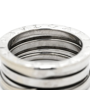 ブルガリ BVLGARI ビーゼロワン B-zero1 2バンドリング ホワイトゴールド K18WG #50(JP10) リング 指輪 750 18K WG 9号