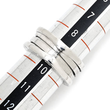 ブルガリ BVLGARI ビーゼロワン B-zero1 2バンドリング ホワイトゴールド K18WG #50(JP10) リング 指輪 750 18K WG 9号