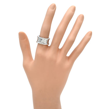 ブルガリ BVLGARI ビーゼロワン B-zero1 4バンドリング 323555 ホワイトゴールド K18WG #52(JP12) リング 指輪 Au750 18K 18金 11号