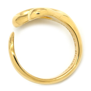 ティファニー Tiffany & Co オープンハート イエローゴールド K18YG リング 指輪 T＆Co. 18K 750YG エルサ ペレッティ 9号