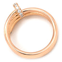 カルティエ Cartier ジュストアンクル ダブル ダイヤ B4210800 ピンクゴールド K18PG ダイヤモンド #49(JP9) リング 指輪 18K 750 PG 9号