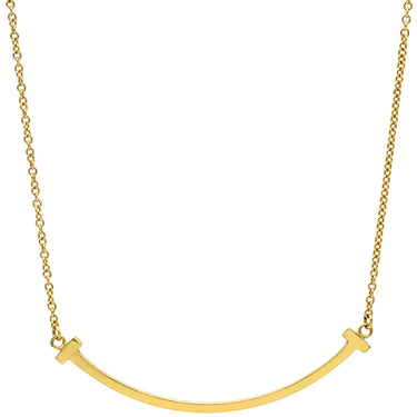 ティファニー Tiffany & Co Tスマイル ペンダント スモール 60011679 イエローゴールド K18YG ネックレス T＆Co. T smile K18YG Au750 18K 18金