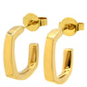 ティファニー Tiffany & Co フランク・ゲーリー トルク イエローゴールド K18YG ピアス T＆Co. Au750 18K 18金 スクエア フープ ヴィンテージ