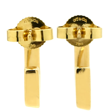 ティファニー Tiffany & Co フランク・ゲーリー トルク イエローゴールド K18YG ピアス T＆Co. Au750 18K 18金 スクエア フープ ヴィンテージ