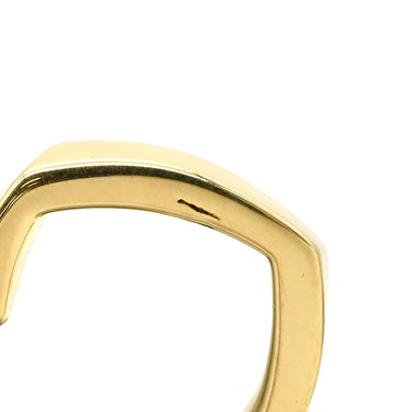 ティファニー Tiffany & Co フランク・ゲーリー トルク イエローゴールド K18YG ピアス T＆Co. Au750 18K 18金 スクエア フープ ヴィンテージ