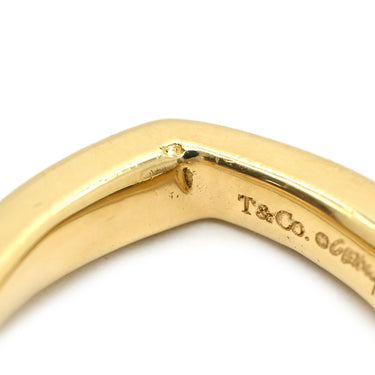 ティファニー Tiffany & Co フランク・ゲーリー トルク イエローゴールド K18YG ピアス T＆Co. Au750 18K 18金 スクエア フープ ヴィンテージ