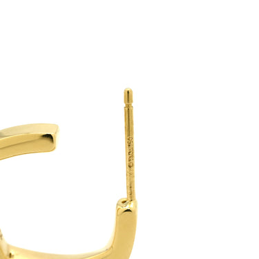 ティファニー Tiffany & Co フランク・ゲーリー トルク イエローゴールド K18YG ピアス T＆Co. Au750 18K 18金 スクエア フープ ヴィンテージ
