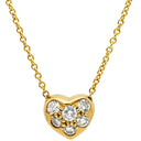 ティファニー Tiffany & Co フレンドシップ ハート 6Pダイヤ イエローゴールド K18YG ダイヤモンド ネックレス T＆Co. 18K 18金 750 YG