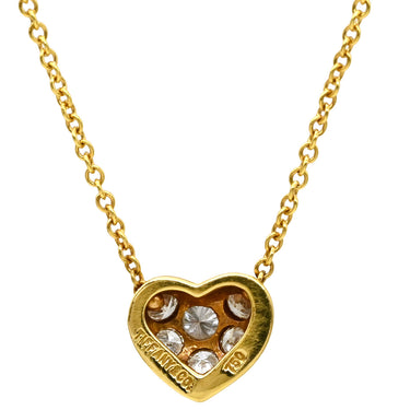 ティファニー Tiffany & Co フレンドシップ ハート 6Pダイヤ イエローゴールド K18YG ダイヤモンド ネックレス T＆Co. 18K 18金 750 YG