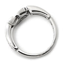 ブルガリ BVLGARI ブルガリブルガリ オープンワーク ホワイトゴールド K18WG ダイヤモンド リング 指輪 18K 750AU ロゴ ダイヤモンド 9号