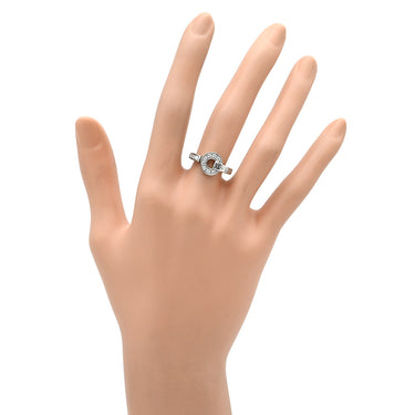 ブルガリ BVLGARI ブルガリブルガリ オープンワーク ホワイトゴールド K18WG ダイヤモンド リング 指輪 18K 750AU ロゴ ダイヤモンド 9号