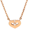 カルティエ Cartier Ｃハート ダイヤ ピンクゴールド K18PG ダイヤモンド ネックレス 18金 18K 750PG