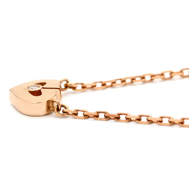 カルティエ Cartier Ｃハート ダイヤ ピンクゴールド K18PG ダイヤモンド ネックレス 18金 18K 750PG