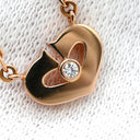 カルティエ Cartier Ｃハート ダイヤ ピンクゴールド K18PG ダイヤモンド ネックレス 18金 18K 750PG