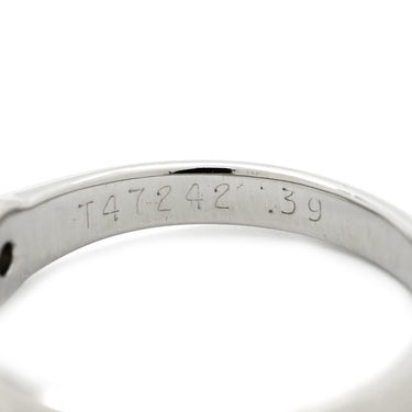 ティファニー Tiffany & Co ソリティア ダイヤリング プラチナシルバー Pt950 ダイヤモンド リング 指輪 T＆Co. 一粒 1P 立爪 VS1 0.39ct プラチナ950 4号