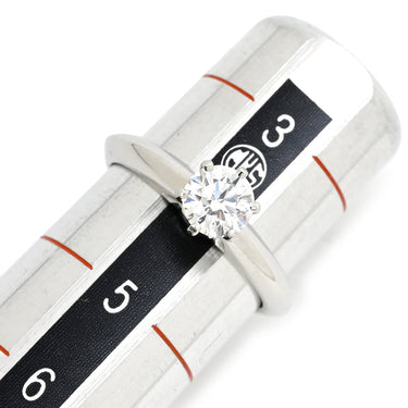 ティファニー Tiffany & Co ソリティア ダイヤリング プラチナシルバー Pt950 ダイヤモンド リング 指輪 T＆Co. 一粒 1P 立爪 VS1 0.39ct プラチナ950 4号
