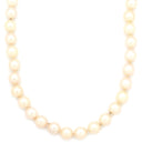 ミキモト MIKIMOTO パール 6.8-7.3mm パールホワイト×ホワイトゴールド K14WG パール ネックレス MIKIMOTO 真珠 14K 585