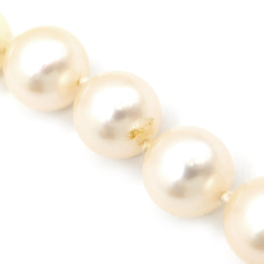 ミキモト MIKIMOTO パール 6.8-7.3mm パールホワイト×ホワイトゴールド K14WG パール ネックレス MIKIMOTO 真珠 14K 585