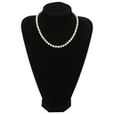 ミキモト MIKIMOTO パール 6.8-7.3mm パールホワイト×ホワイトゴールド K14WG パール ネックレス MIKIMOTO 真珠 14K 585