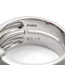 田村俊一 SHUN ルビー ダイヤ デザインリング プラチナシルバー Pt900 ルビー ダイヤモンド リング 指輪 SHUN プラチナ900 オーバルミックスカット 19号
