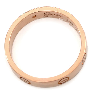 カルティエ Cartier LOVE ミニラブリング 1Pダイヤ B4050700 ピンクゴールド K18PG ダイヤモンド #49(JP9) リング 指輪 スモールモデル LOVE Ring 750 18K PG 11号