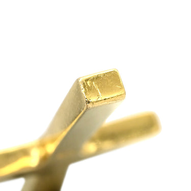 ノンブランド NON BRAND クロスモチーフ ダイヤモンド イエローゴールド K18YG ダイヤモンド ペンダントトップ 十字架 18K 750 YG ネックレストップ