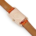 腕時計 エルメス HERMES ナンタケット ミディアム NA2.272 クオーツ レディース K18RG無垢 純正ダイヤ ホワイト シェル