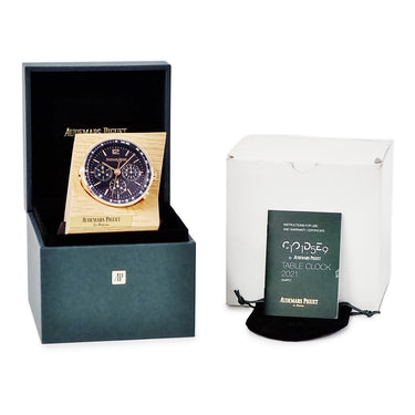 時計 オーデマピゲ AUDEMARS PIGUET テーブルクロック CODE11.59 クオーツ メンズ 新品同様 置き時計 ネイビー 紺 バー アラビア ラウンド