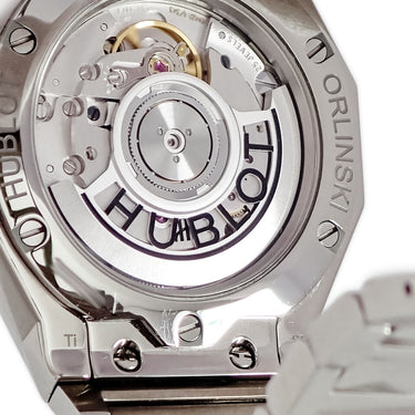 腕時計 ウブロ HUBLOT クラシックフュージョン オーリンスキー ブレスレット チタニウム 550.NS.1800.NS.ORL22 自動巻き メンズ