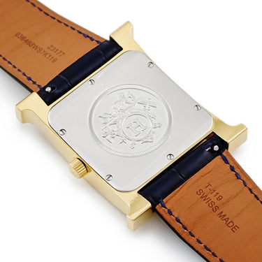 腕時計 エルメス HERMES Hウォッチ TGM HH1.801 W036843WW00 クオーツ メンズ H型 スクエア ホワイト 白 アラビア