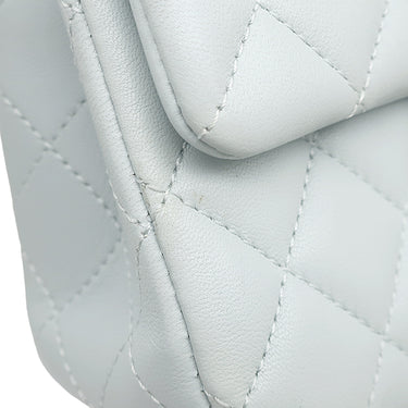 シャネル CHANEL マトラッセ チェーン ショルダー ライトブルー ラムスキン ショルダーバッグ ヴィンテージ金具 ココマーク