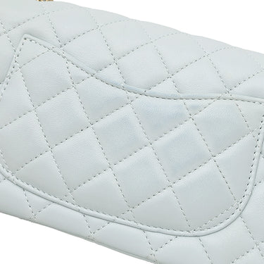 シャネル CHANEL マトラッセ チェーン ショルダー ライトブルー ラムスキン ショルダーバッグ ヴィンテージ金具 ココマーク