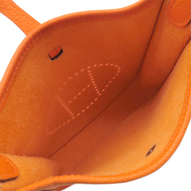 エルメス HERMES エヴリン TPM 16 オレンジミニアン トリヨンクレマンス ショルダーバッグ シルバー金具 2024年製