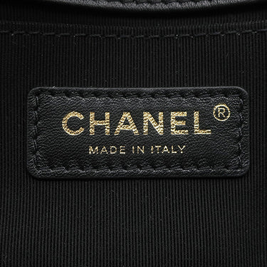 シャネル CHANEL ボーイシャネル 20 A67085 ブラック ラムスキン ショルダーバッグ マットゴールド金具 黒 チェーンバッグ