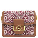 ルイヴィトン LOUIS VUITTON ドーフィーヌ MINI M57172 ボルドー キャンバス モノグラムジャガード ショルダーバッグ ゴールド金具 SINCE1854