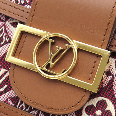 ルイヴィトン LOUIS VUITTON ドーフィーヌ MINI M57172 ボルドー キャンバス モノグラムジャガード ショルダーバッグ ゴールド金具 SINCE1854
