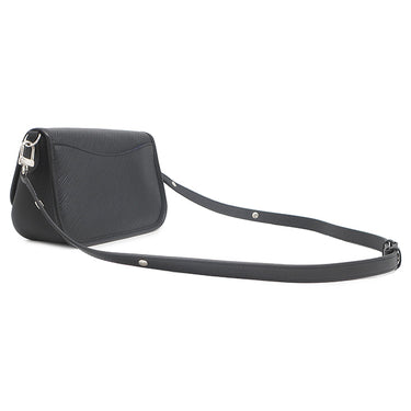 ルイヴィトン LOUIS VUITTON ビュシNM M59386 ノワール エピレザー ショルダーバッグ シルバー金具 黒 パープル ショルダー クロスボディ