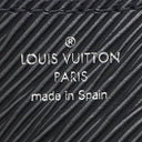 ルイヴィトン LOUIS VUITTON ビュシNM M59386 ノワール エピレザー ショルダーバッグ シルバー金具 黒 パープル ショルダー クロスボディ