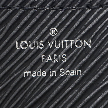 ルイヴィトン LOUIS VUITTON ビュシNM M59386 ノワール エピレザー ショルダーバッグ シルバー金具 黒 パープル ショルダー クロスボディ