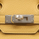エルメス HERMES バーキン25 パイユ トゴ ハンドバッグ シルバー金具 新品 未使用 黄色 2026年製