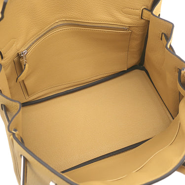 エルメス HERMES バーキン25 パイユ トゴ ハンドバッグ シルバー金具 新品 未使用 黄色 2026年製